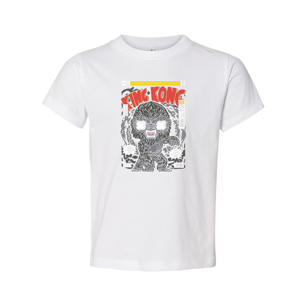 King Kong Graphic Tee Featuring Classic Monster Artwork For Fans Unisex Short Sleeve Shirt