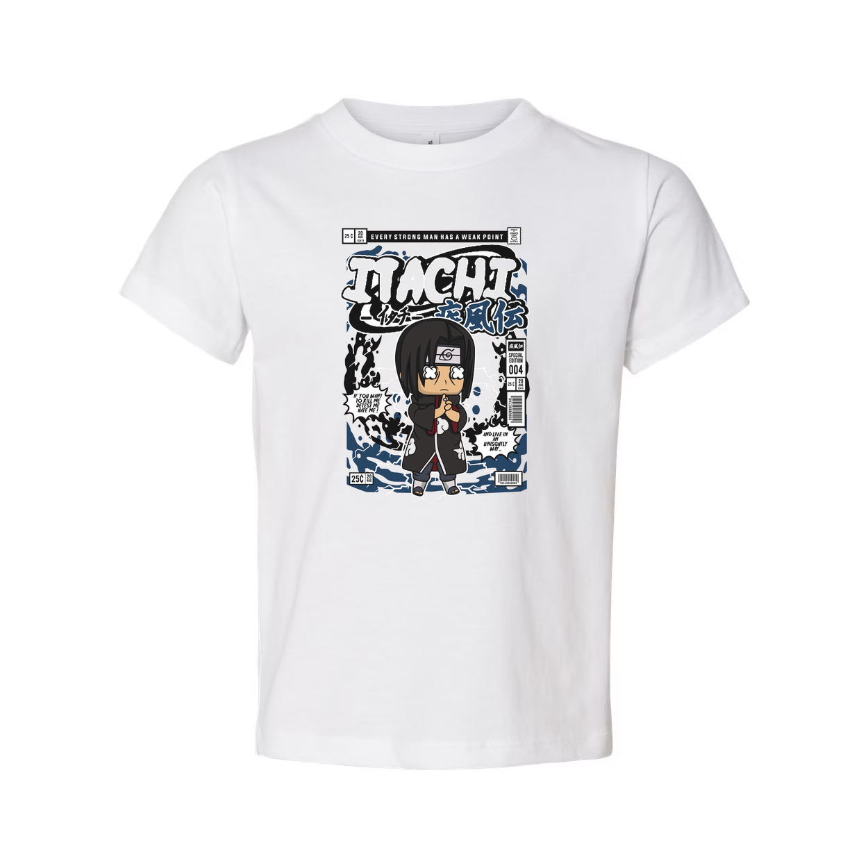 Itachi Uchiha Chibi Manga Print Unisex T Shirt Anime Graphic Tee For Naruto Fans