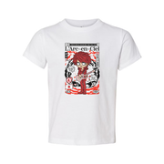 Hyde L Arc En Ciel Unisex Graphic Tee Featuring Manga Style Cover Art And Red Guitar