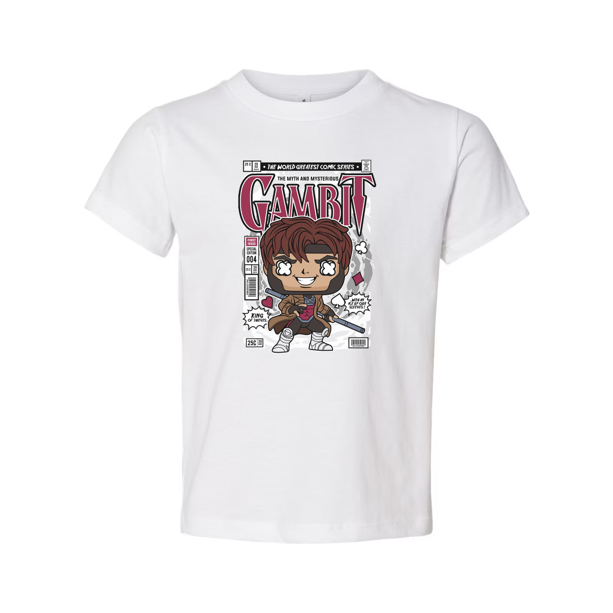Gambit Comic Cover Art Graphic Tee Unisex Casual Shirt Inspired By Marvel Comics
