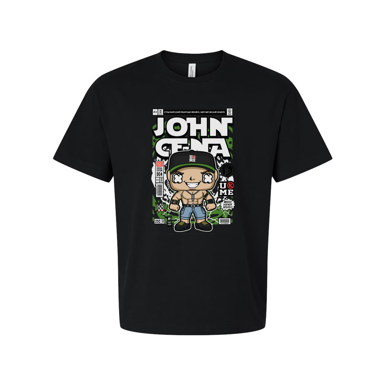 John Cena Cartoon Comic Book Style Graphic Tee For Men And Women Unisex Shirt With Artwork