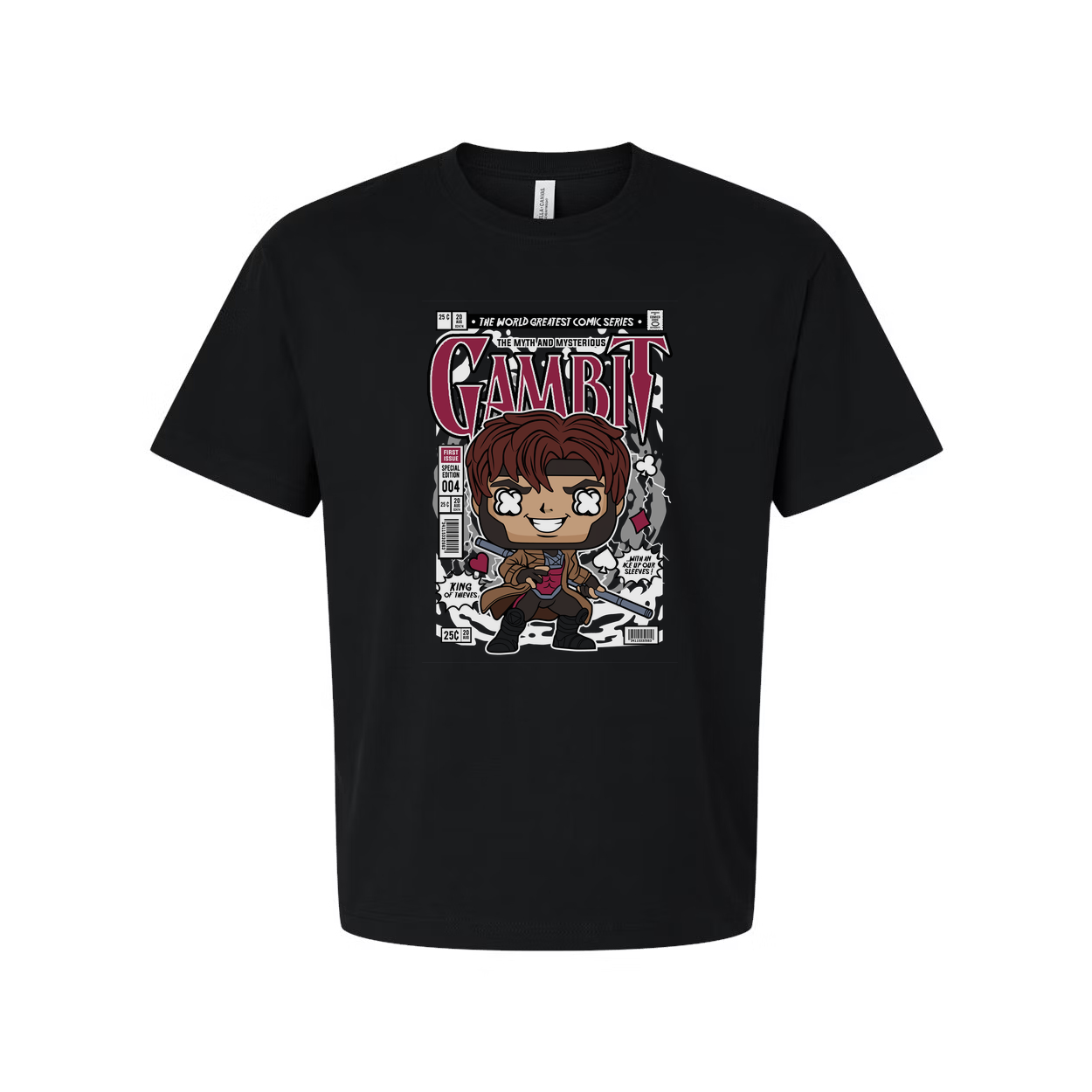 Gambit Comic Cover Art Graphic Tee Unisex Casual Shirt Inspired By Marvel Comics
