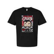 Danny Zuko Grease Inspired Cartoon Magazine Cover Graphic Tee For Fans Unisex Tee
