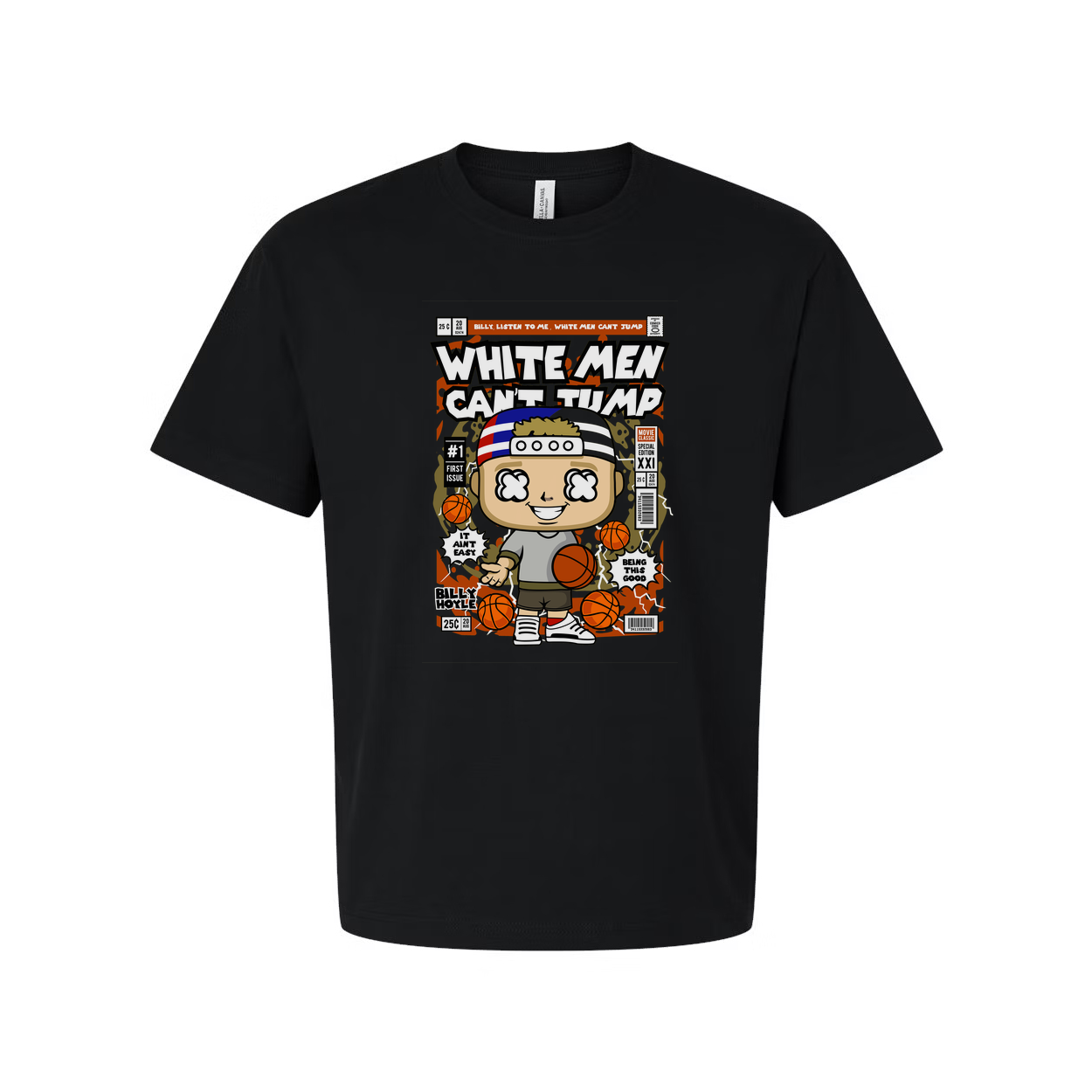 Unisex Graphic T Shirt Featuring Comic Book Style Basketball Hero Illustration And Bold Pop Art Elements