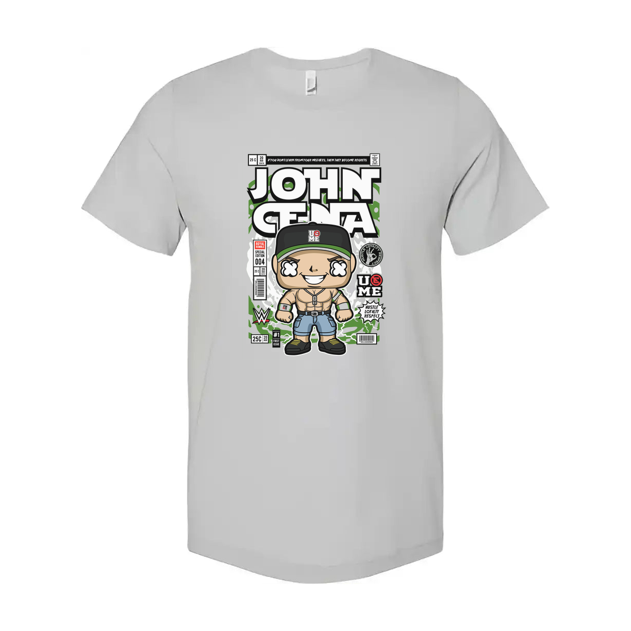 John Cena Cartoon Comic Book Style Graphic Tee For Men And Women Unisex Shirt With Artwork