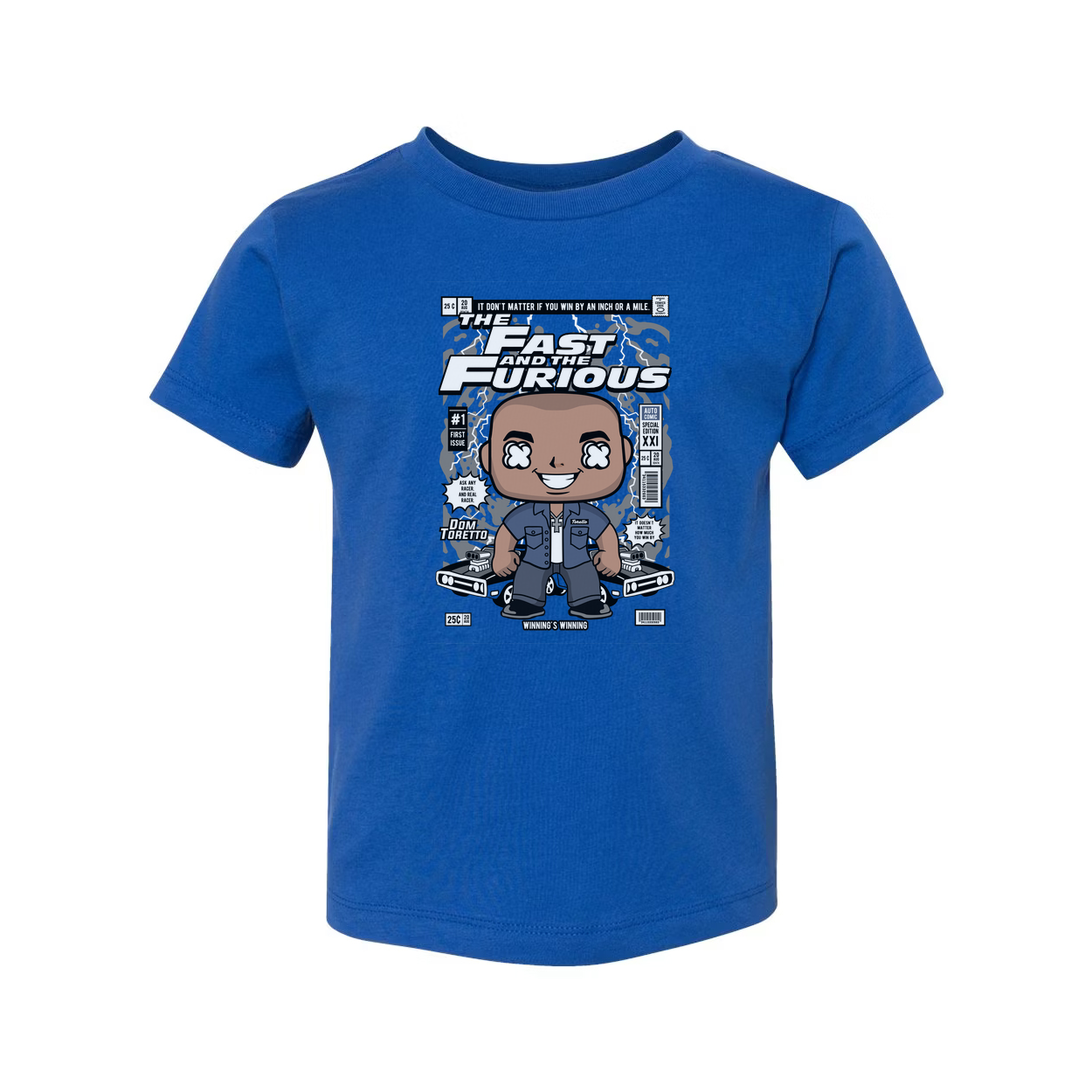 Dom Toretto The Fast And The Furious Comic Book Style Unisex T Shirt Featuring Pop Art Car Themed Graphic