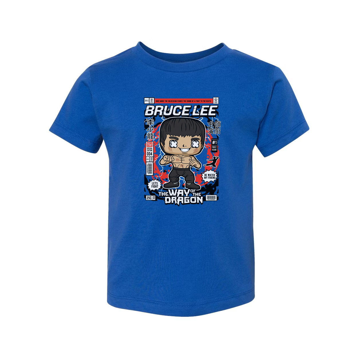 Unisex Graphic T Shirt With Cartoon Martial Artist Design Inspired By Classic Dragon Film