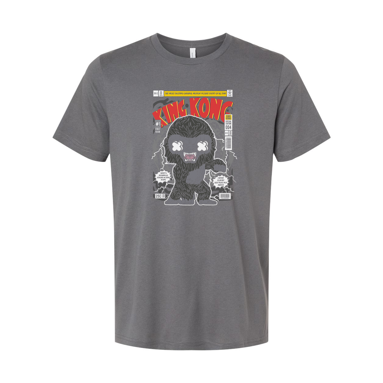 King Kong Graphic Tee Featuring Classic Monster Artwork For Fans Unisex Short Sleeve Shirt