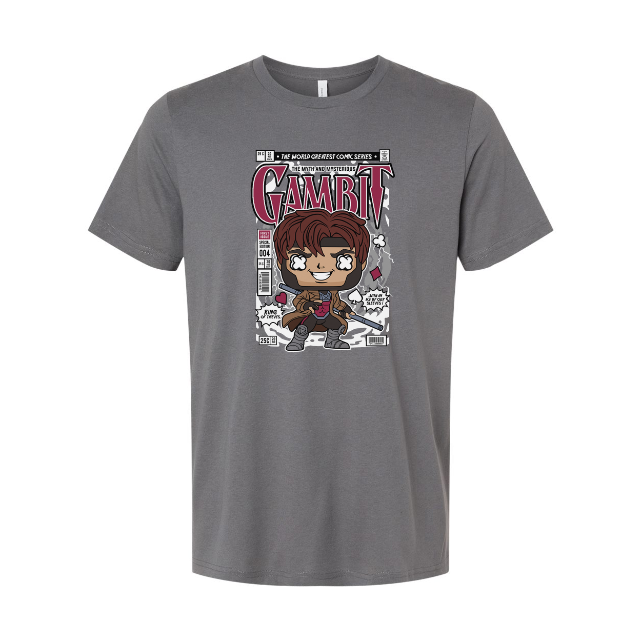 Gambit Comic Cover Art Graphic Tee Unisex Casual Shirt Inspired By Marvel Comics