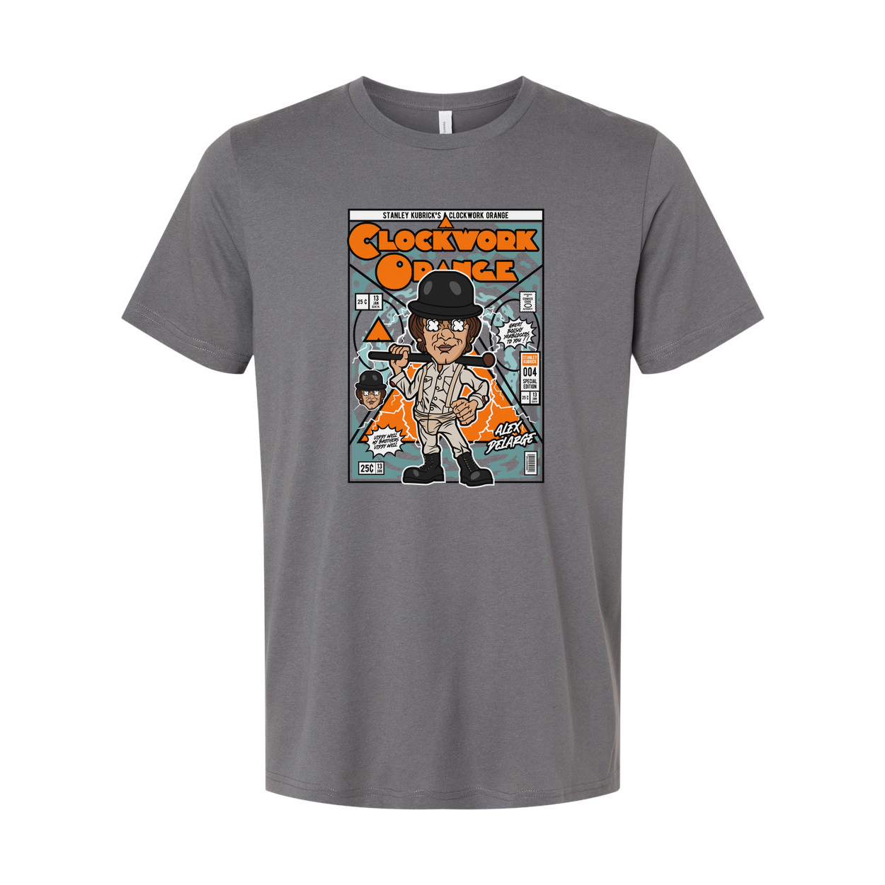 Alex DeLarge Clockwork Orange Illustrated Graphic Tee Unisex Short Sleeve Shirt Soft Fabric