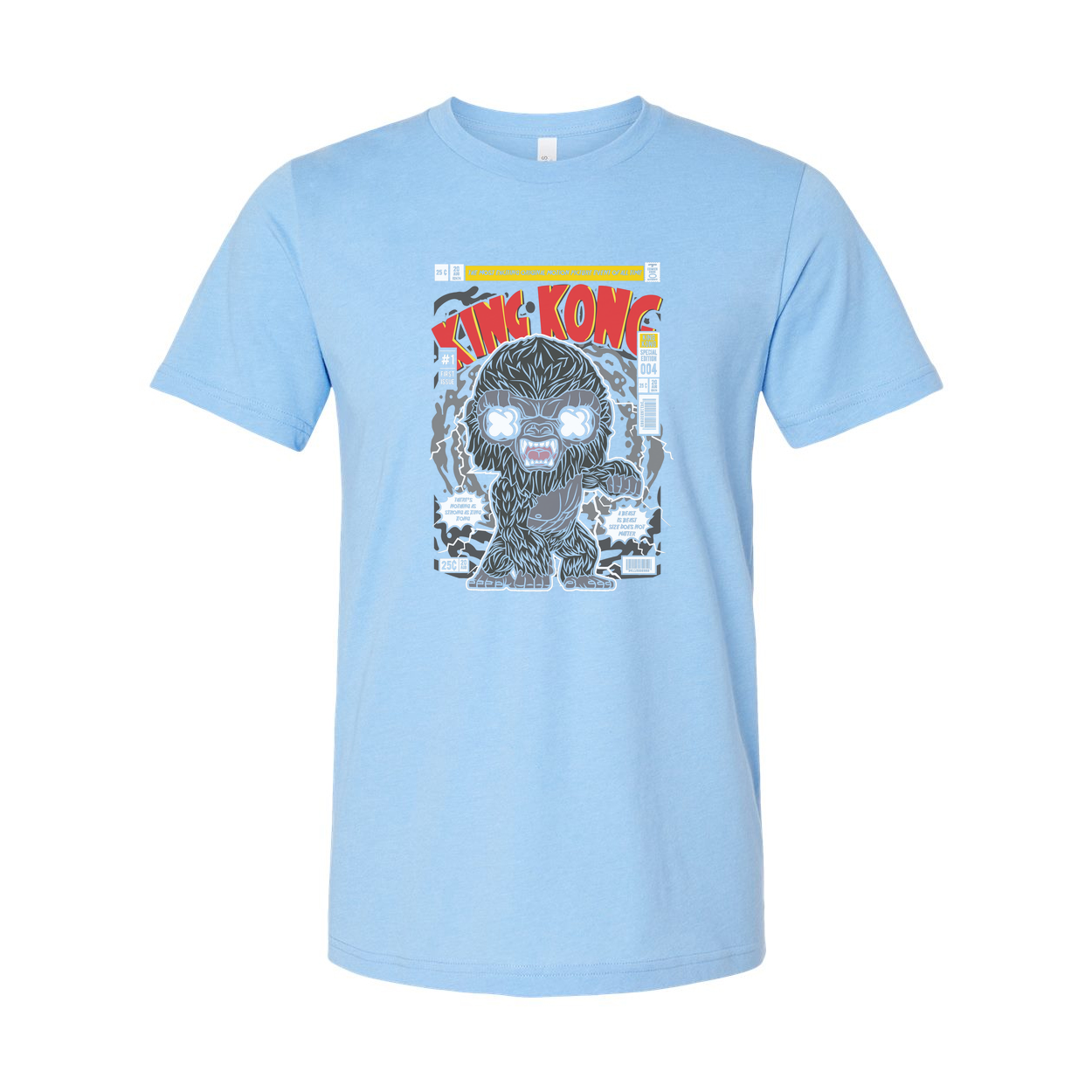 King Kong Graphic Tee Featuring Classic Monster Artwork For Fans Unisex Short Sleeve Shirt