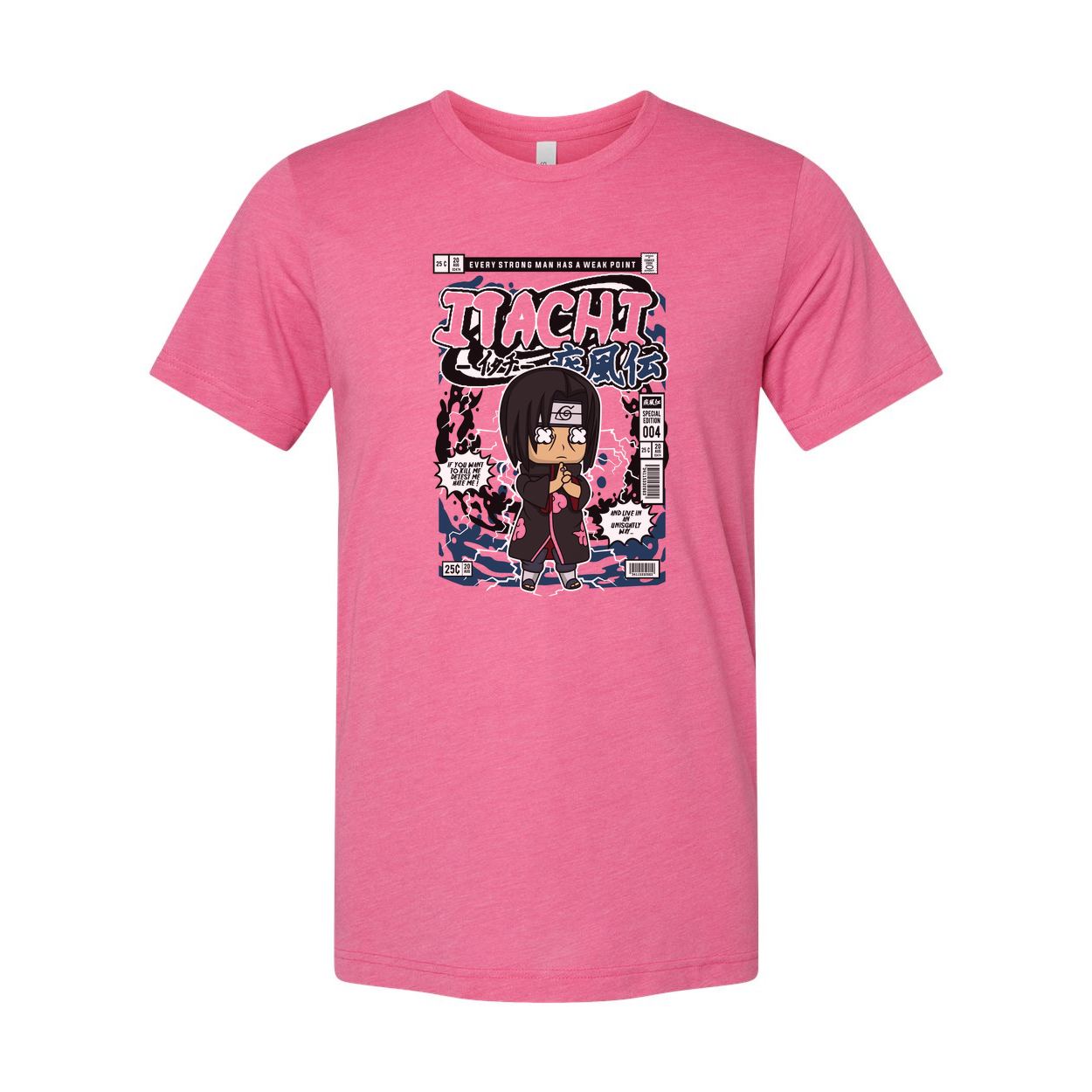 Itachi Uchiha Chibi Manga Print Unisex T Shirt Anime Graphic Tee For Naruto Fans