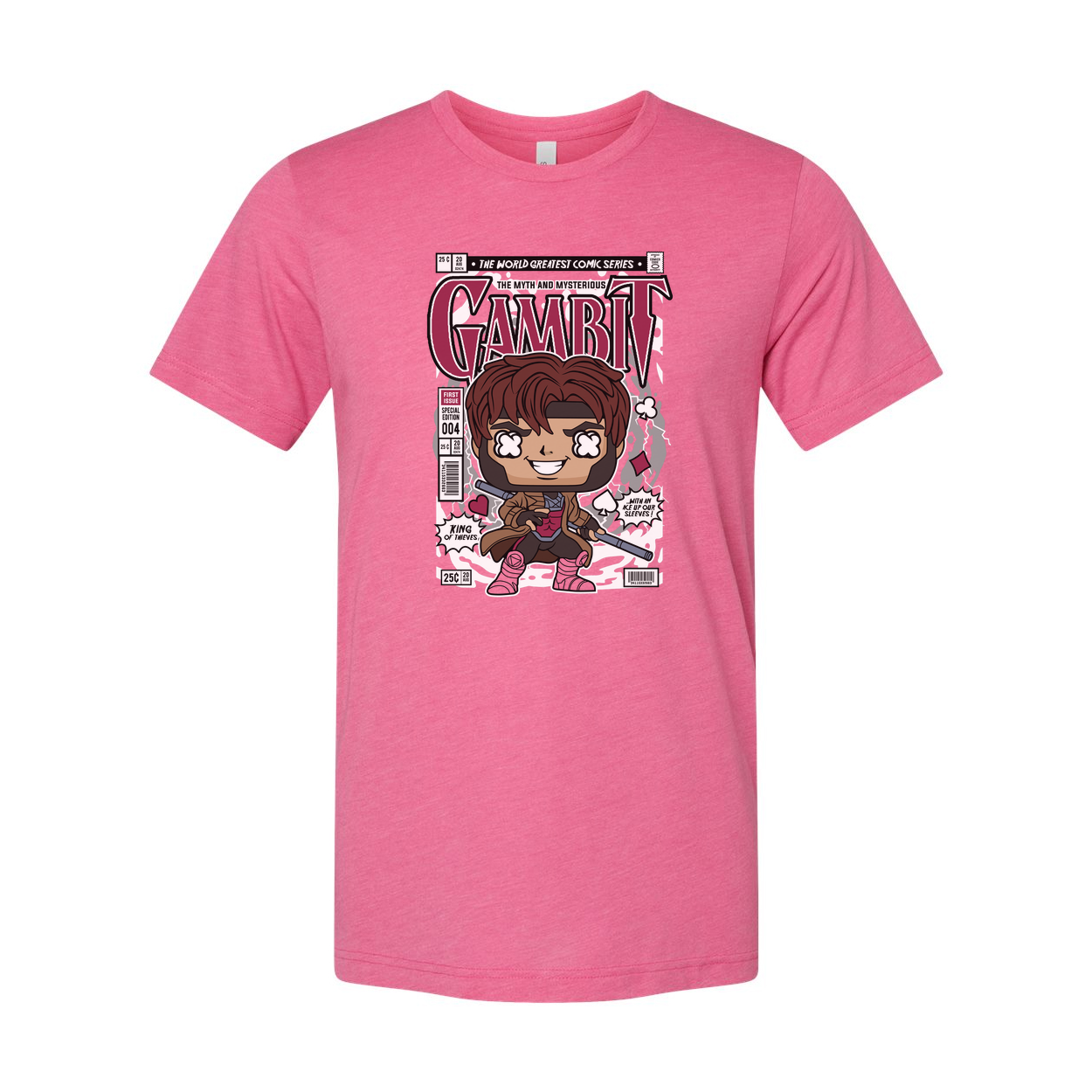 Gambit Comic Cover Art Graphic Tee Unisex Casual Shirt Inspired By Marvel Comics