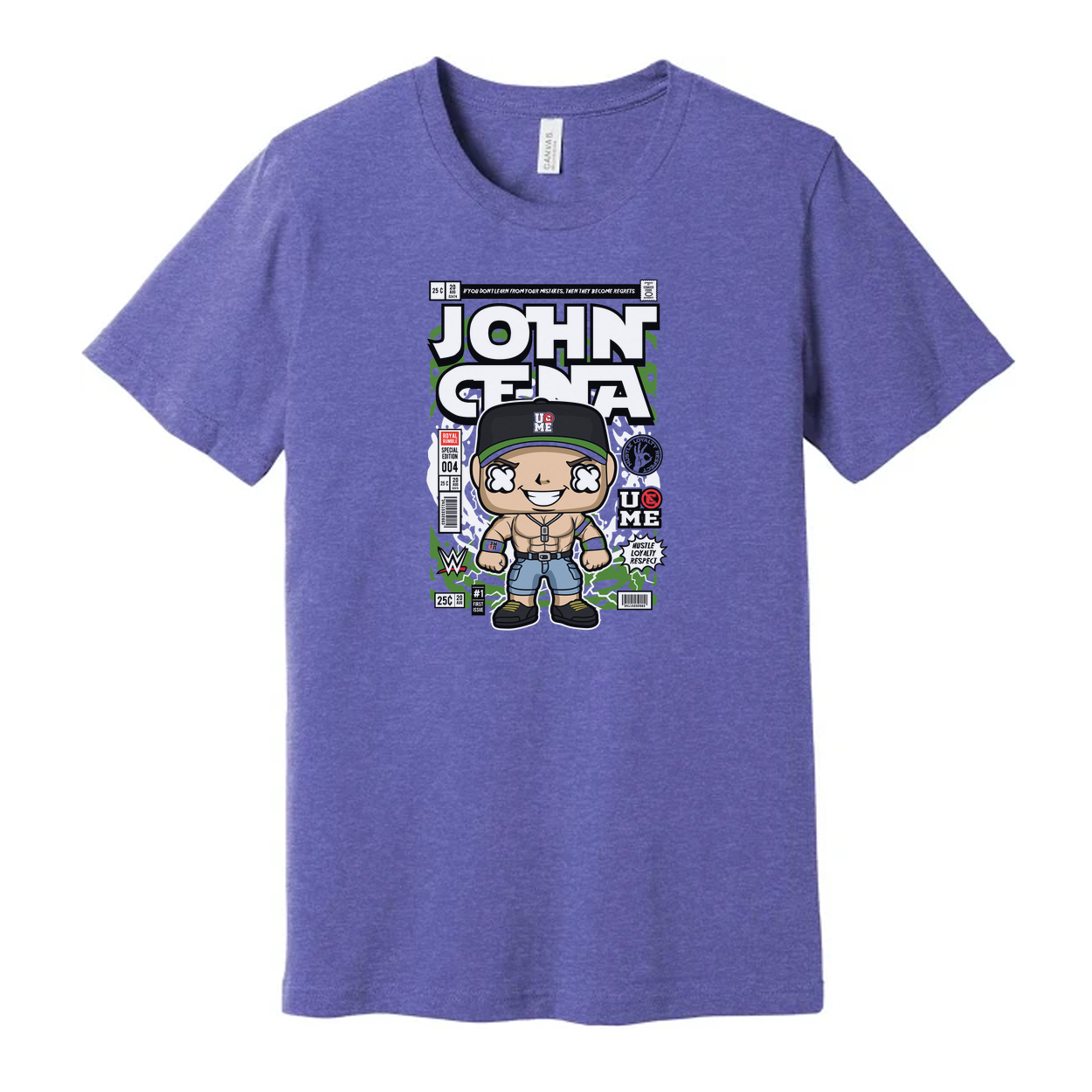 John Cena Cartoon Comic Book Style Graphic Tee For Men And Women Unisex Shirt With Artwork