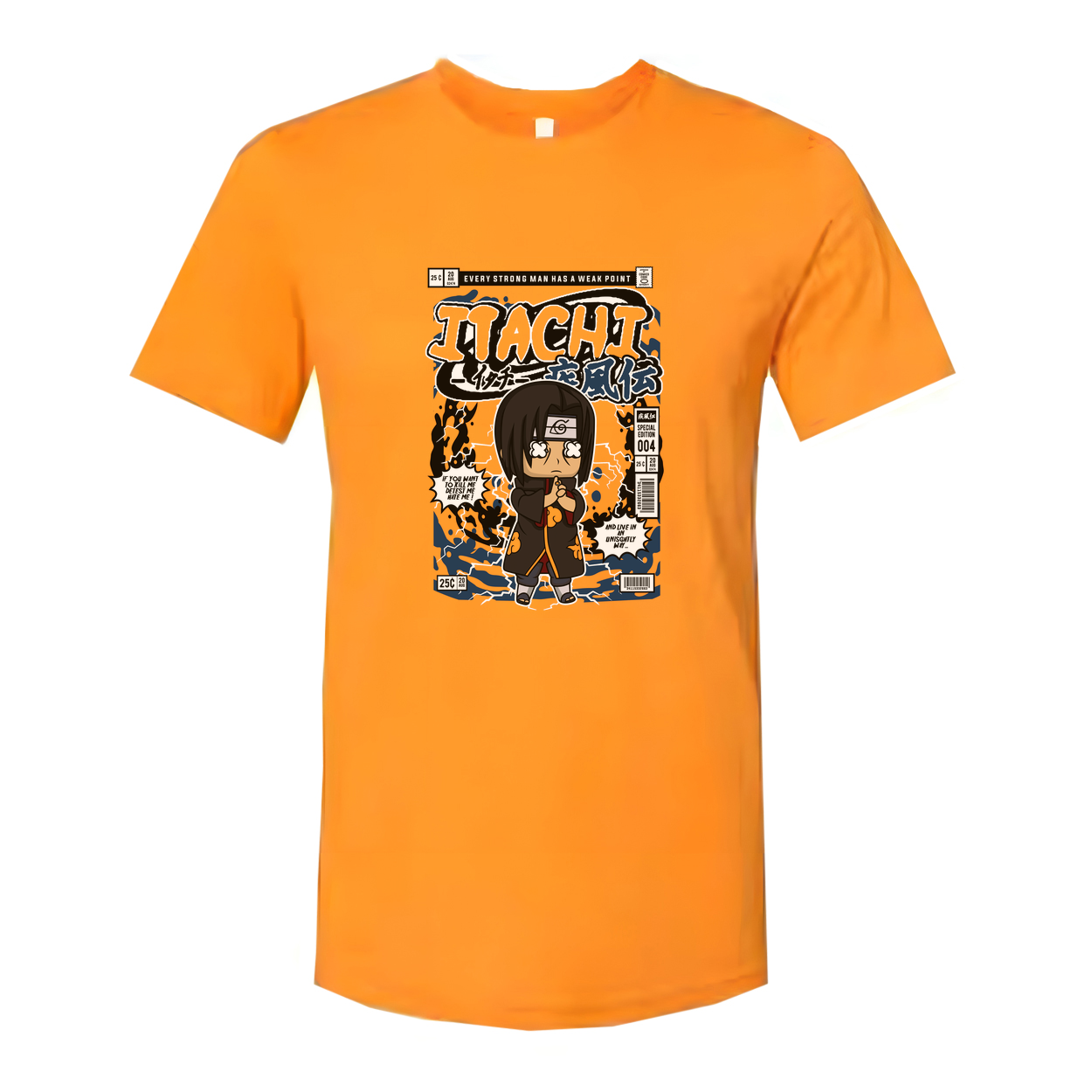 Itachi Uchiha Chibi Manga Print Unisex T Shirt Anime Graphic Tee For Naruto Fans