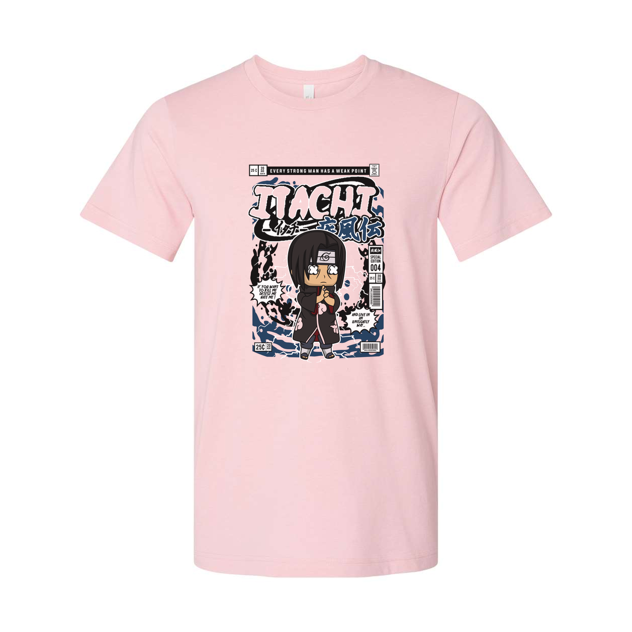 Itachi Uchiha Chibi Manga Print Unisex T Shirt Anime Graphic Tee For Naruto Fans