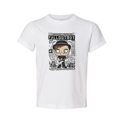 Fall Out Boy Cartoon Graphic Tee Unisex Music Band Shirt Featuring Bold Comic Style Illustration