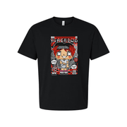 Yungblud Unisex Graphic T Shirt With Cartoon Cover Art Featuring Bold Red Accents And Playful Design