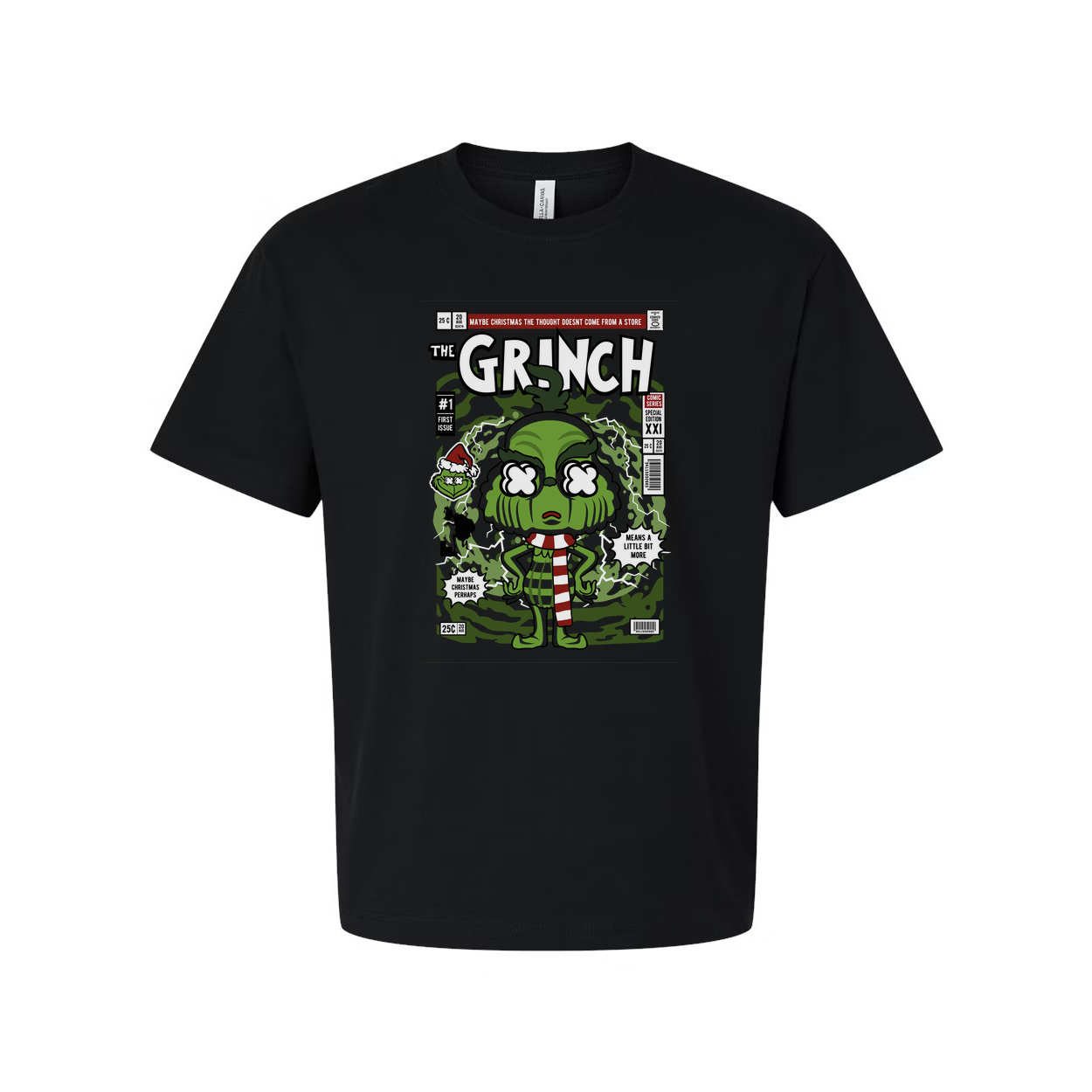 Grinch Comic Book Cover Graphic Tee Unisex Christmas Gift Apparel Limited Edition