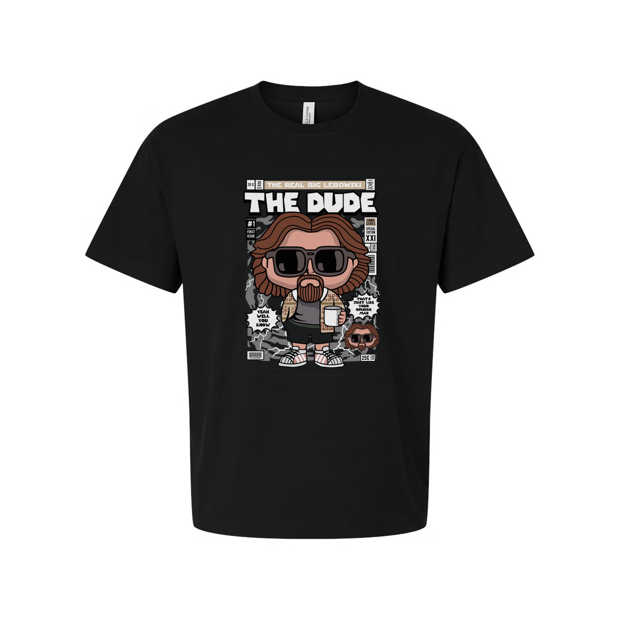 The Dude Cartoon Graphic T Shirt Unisex