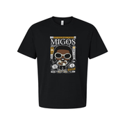 Migos Takeoff Graphic Cartoon Tee for Men and Women Unisex Casual Streetwear T Shirt
