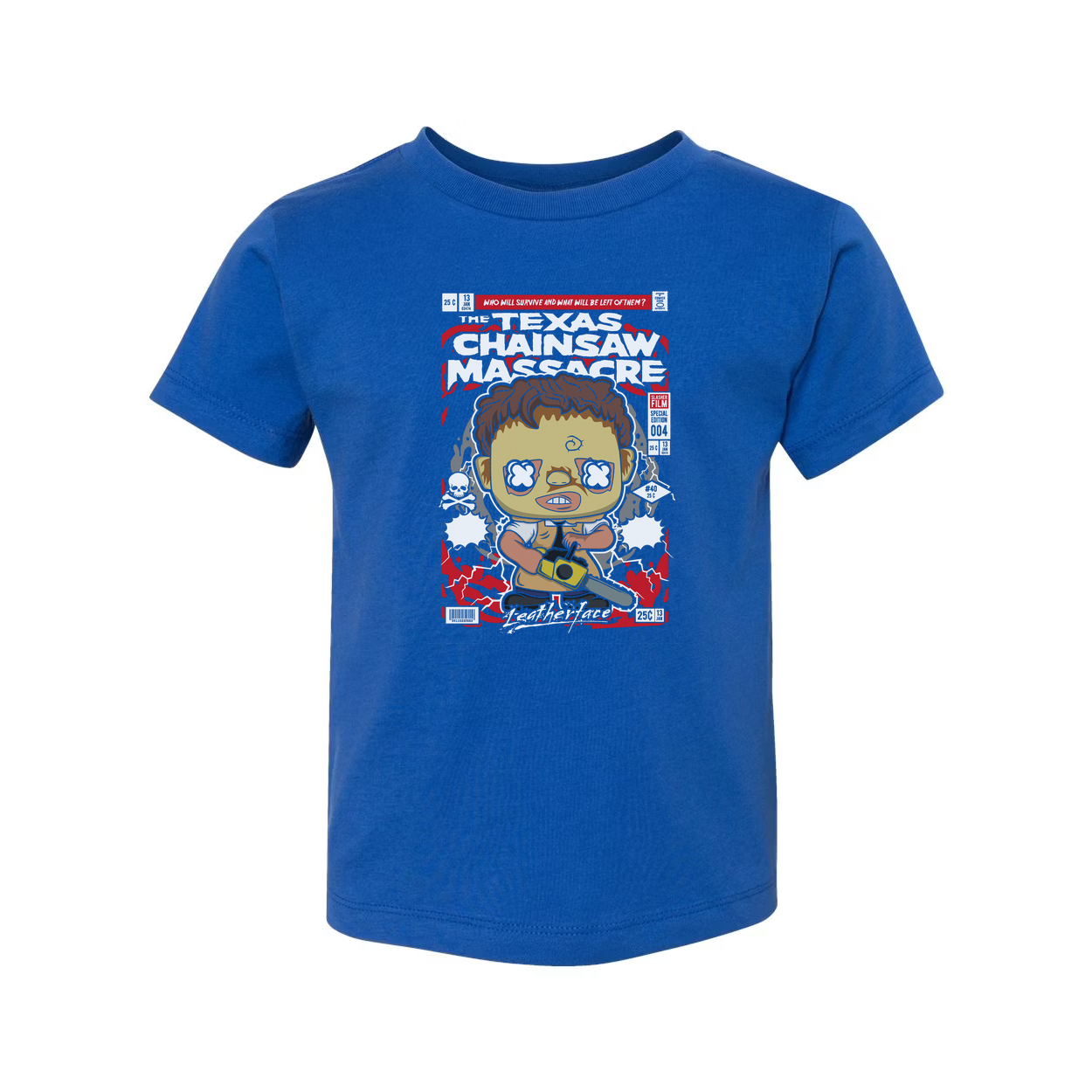 Leatherface Chibi Chainsaw Graphic Shirt With Horror Movie Artwork For Fans Edition