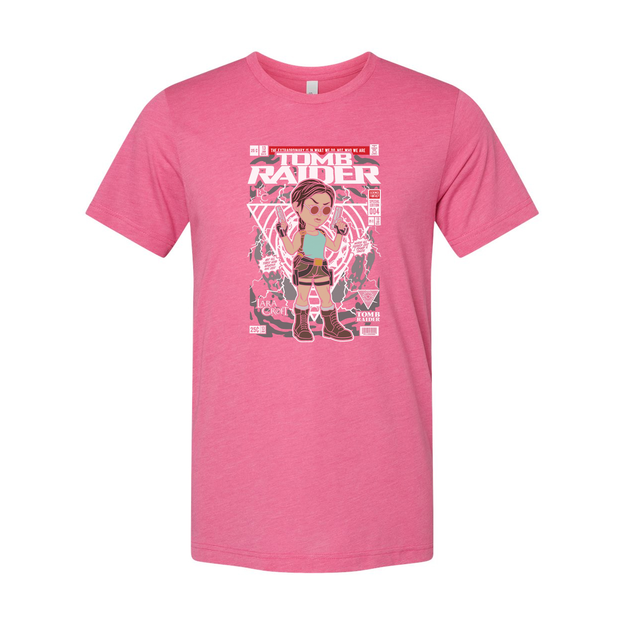 Lara Croft Tomb Raider Graphic Tee for Fans of Adventure Gaming Unisex Short Sleeve Tee
