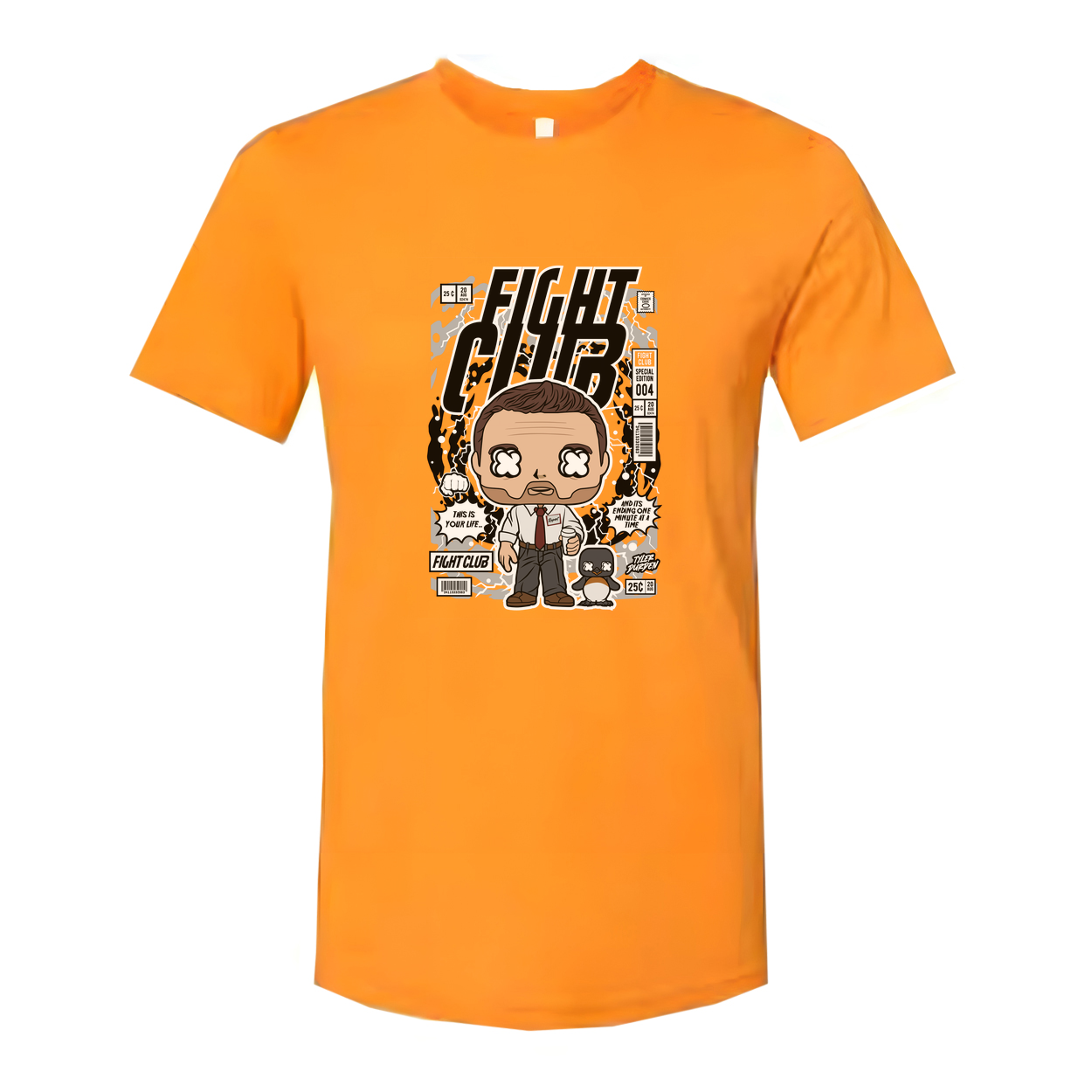 Tyler Durden Fight Club Illustrated Graphic Tee For Unisex Fans Of The Movie Classic