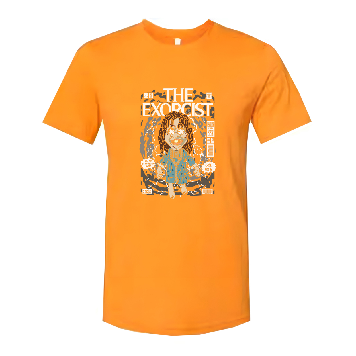 The Exorcist Unisex Graphic Tee With Retro Comic Style Artwork For Horror Fans And Movie Collectors