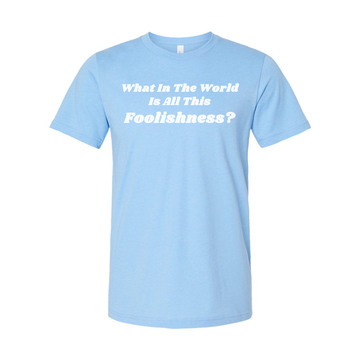 What In The World Is All This Foolishness Unisex T Shirt Graphic Tee