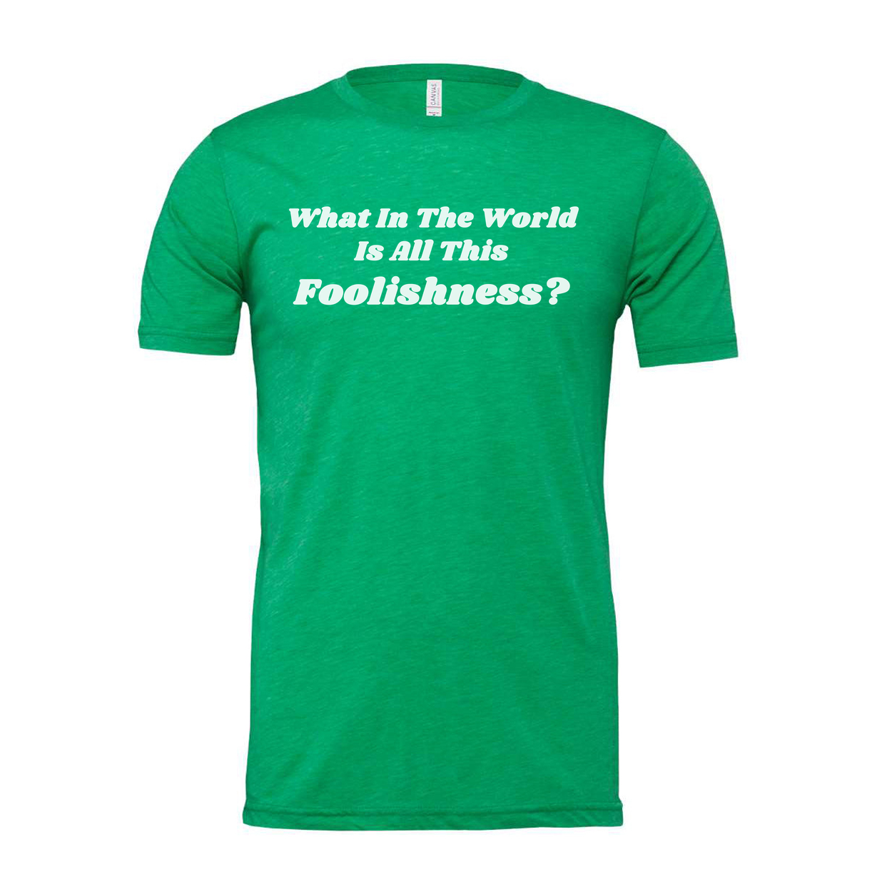 What In The World Is All This Foolishness Unisex T Shirt Graphic Tee
