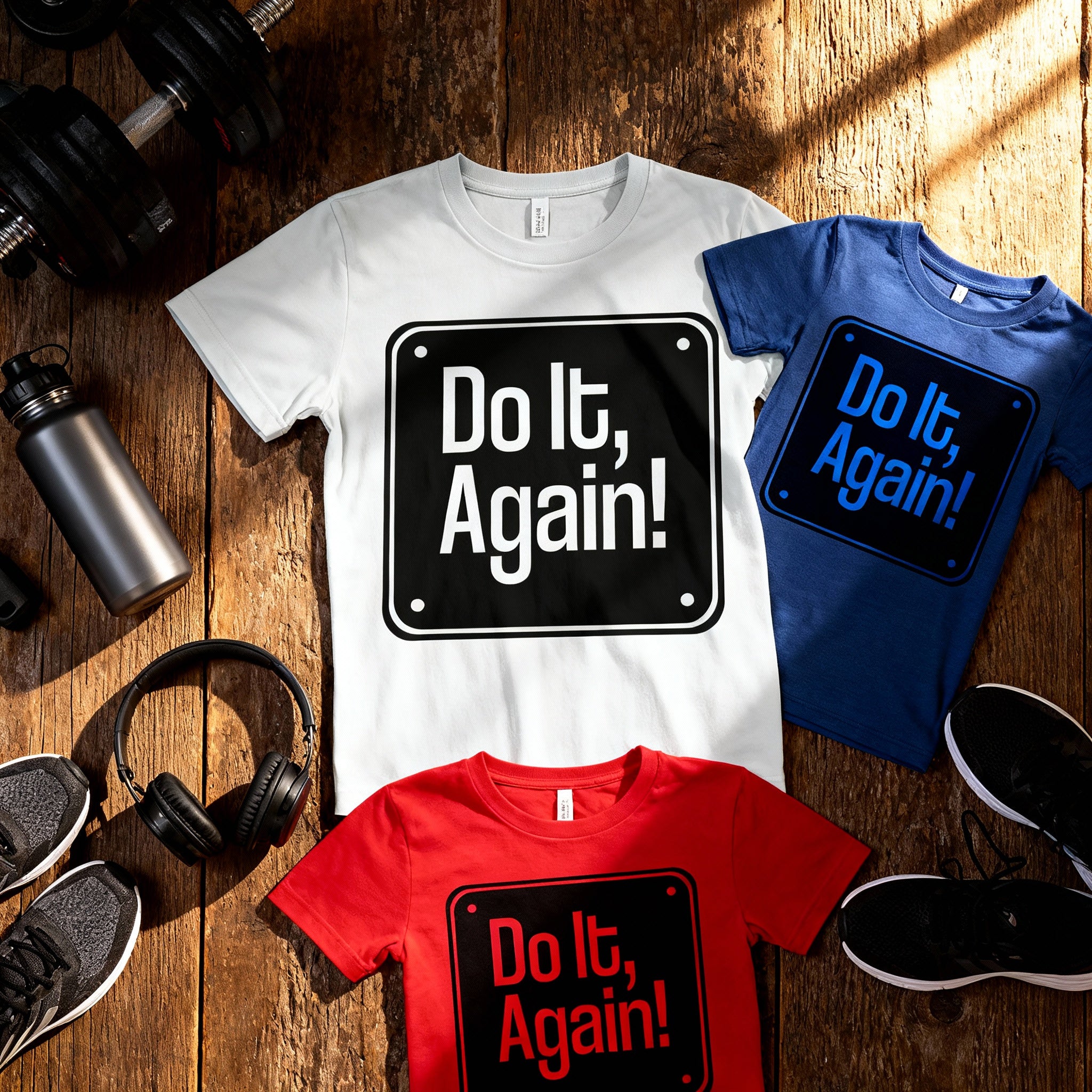 Do It, Again! Sign Graphic T Shirt for Unisex Casual Wear and Everyday Street Style