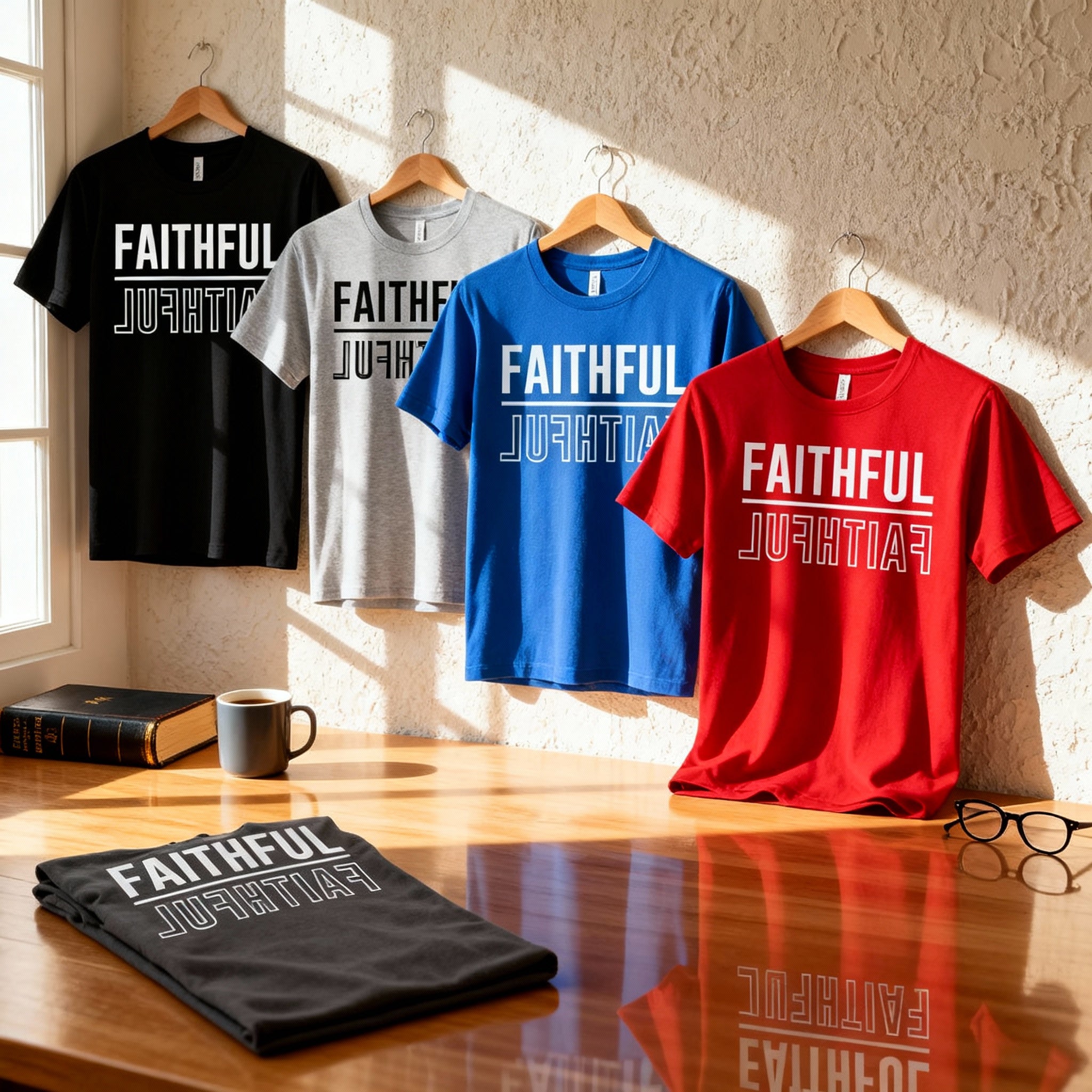 Faithful Christian Unisex Graphic Tee With Faithful Typography Artwork For Everyday Wear