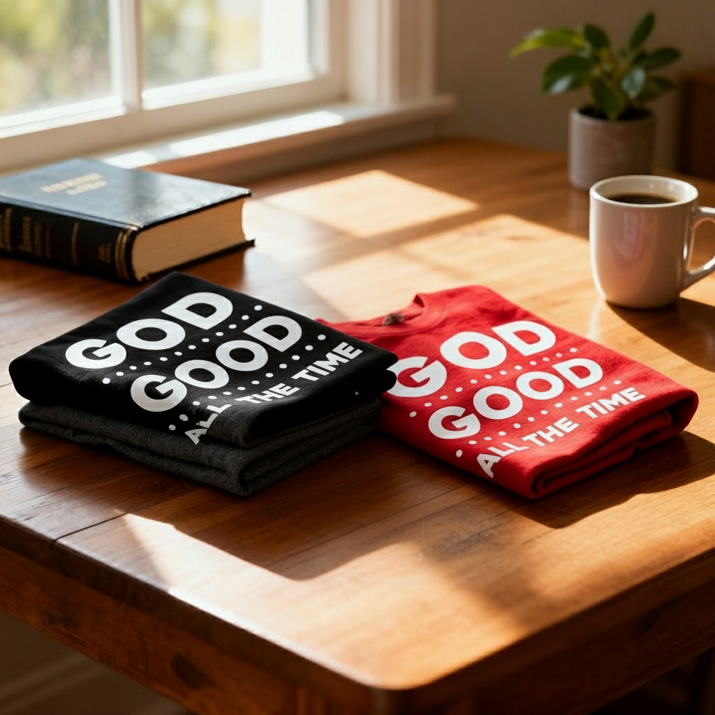 God Is Good All The Time Christian Unisex T Shirt Graphic Tee For Men Women Spiritual Gift