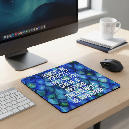 Be Yourself Unless You Can Be A Mermaid Thick Mouse Pad