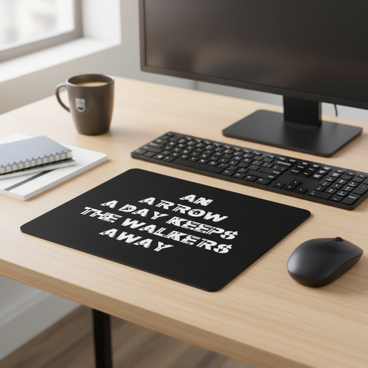 An Arrow a Day Keeps the Walkers Away Thick Mouse Pad