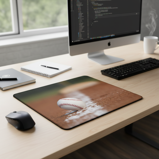 Baseball Chalk Line Thick Mouse Pad Desk Mat Gaming