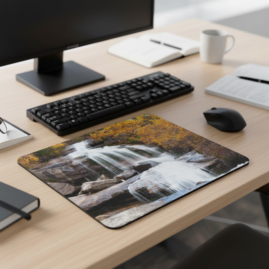 Autumn Waterfall Thick Mouse Pad Premium Large Desk Mat