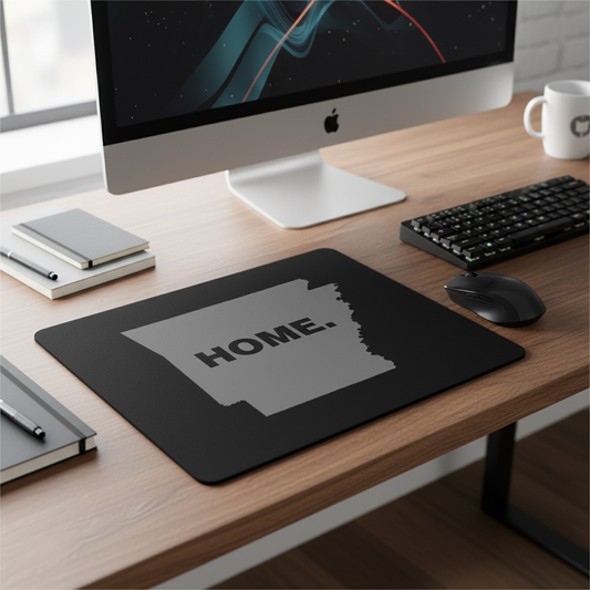 Arkansas State Outline Grey Thick Home Mouse Pad For Desks