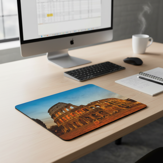 Colosseum At Sunset Rome Italy Thick Mouse Pad Non Slip