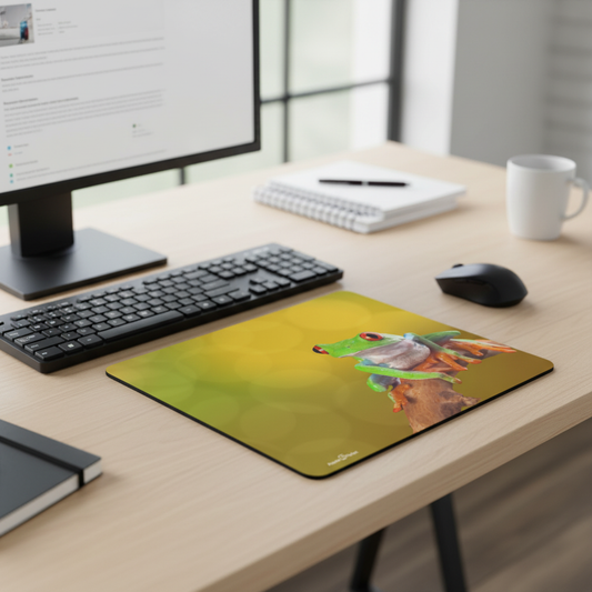 Colorfull Tree Frog Thick Mouse Pad For Desk Computer