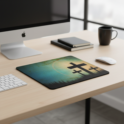 Crosses Sihlouette Thick Mouse Pad For Precision Control