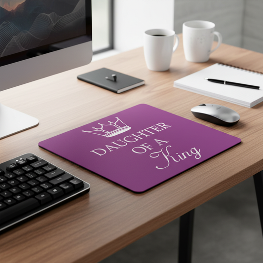 Daughter Of A King Thick Mouse Pad Regal Purple Desk Pad