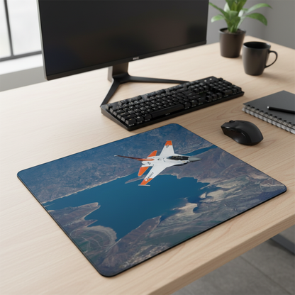F16 Fighting Falcon Over Edwards AFB Thick Mouse Pad