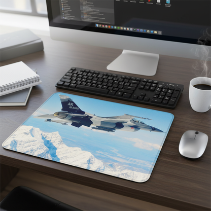 F16 Over Alaska Thick Mouse Pad For Aviation Enthusiasts