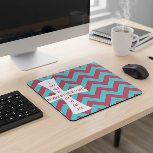 Christian Thick Mouse Pad Jesus Died For Me Quote Design