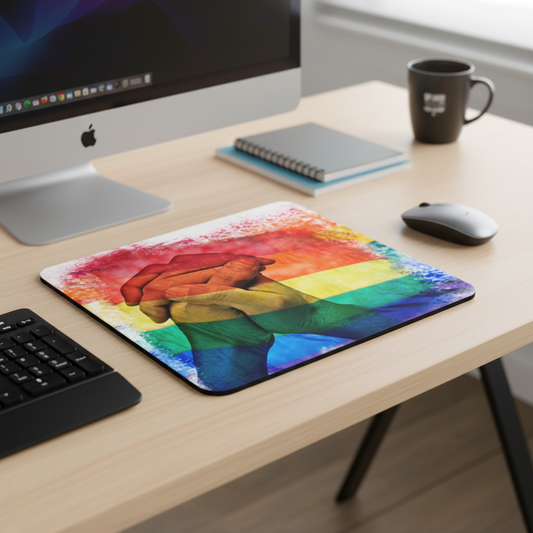 Colorful Rainbow Flag Equal Rights Thick Mouse Pad