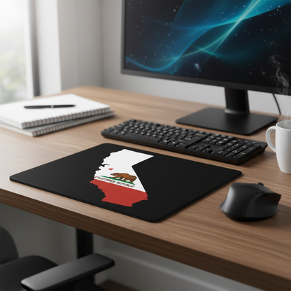 California State Outline Thick Mouse Pad Colorful Map Art
