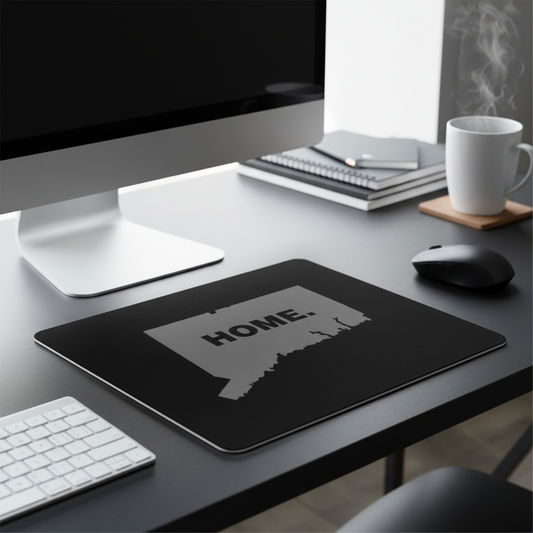 Connecticut Outline Grey Thick Mouse Pad for Home Office