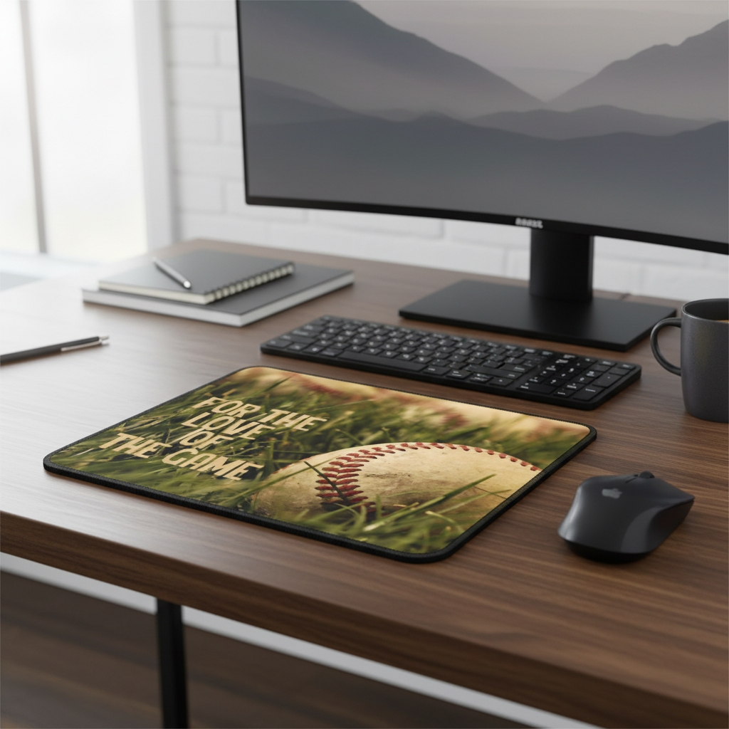 For The Love Of The Game Baseball Thick Mouse Pad Mat